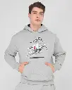 HOODIE CHAMPION GRAPHIC GREY