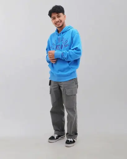 HOODIE CHAMPION SKY BLUE SUN